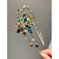 Luxury Crystal Flower Headband