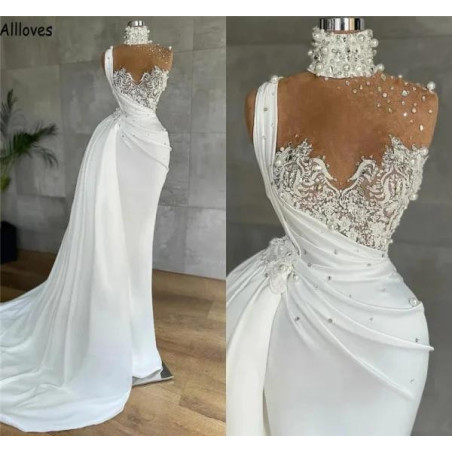 Pearls Mermaid Wedding Dress