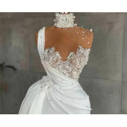 Pearls Mermaid Wedding Dress