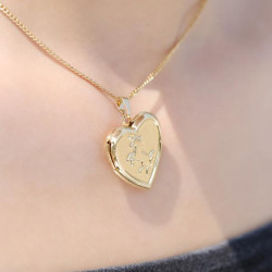 Heart-Shaped Unicorn Necklace