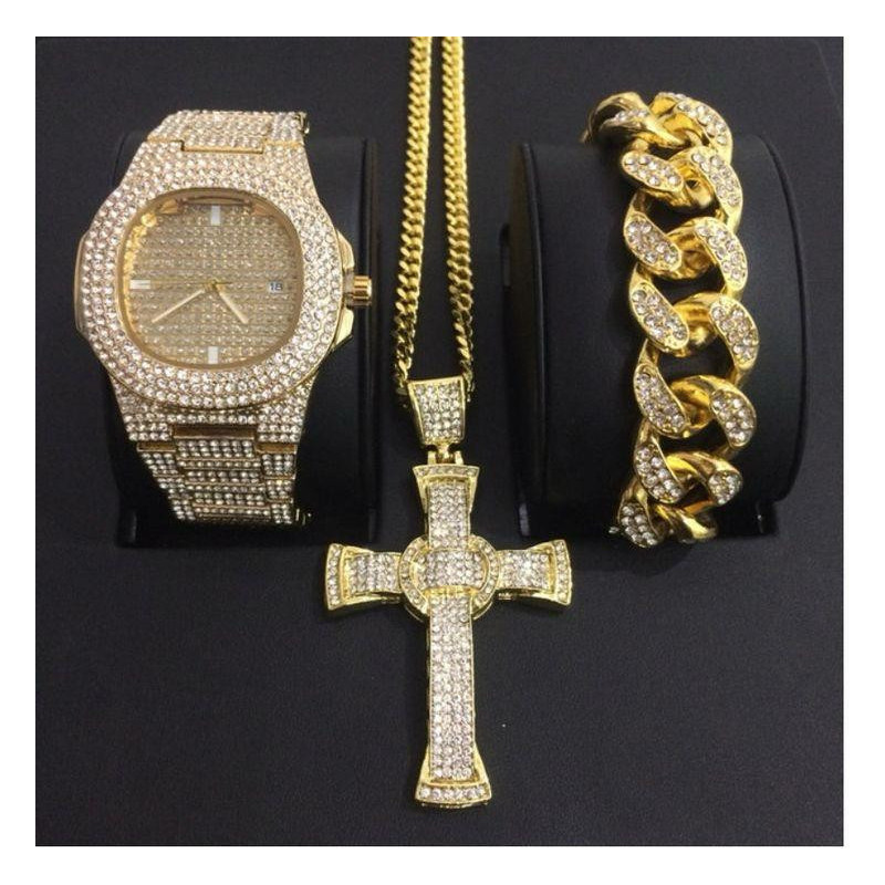 Iced Out Jewelry Set For Men