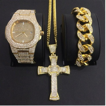 Iced Out Jewelry Set For Men